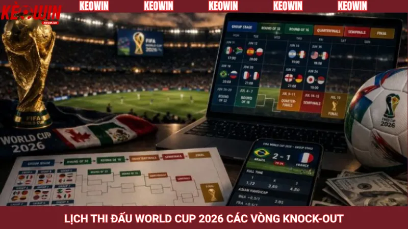 Lịch thi đấu World Cup 2026 các vòng knock-out