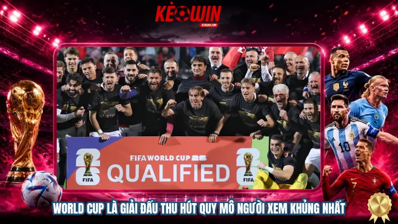 World Cup là giải đấu thu hút quy mô người xem khủng nhất