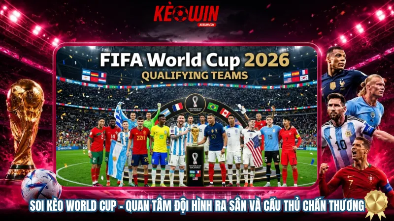 Soi kèo World Cup – Quan tâm đội hình ra sân và cầu thủ chấn thương