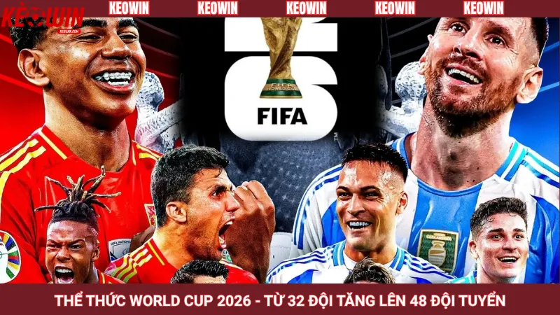 Thể thức World Cup 2026 - Từ 32 đội tăng lên 48 đội tuyển