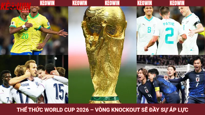 Thể thức World Cup 2026 – Vòng knockout sẽ đầy sự áp lực
