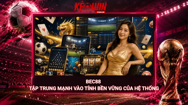 Bec88 tập trung mạnh vào tính bền vững của hệ thống
