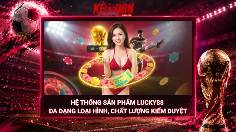 Hệ thống sản phẩm Lucky88 – Đa dạng loại hình, chất lượng kiểm duyệt