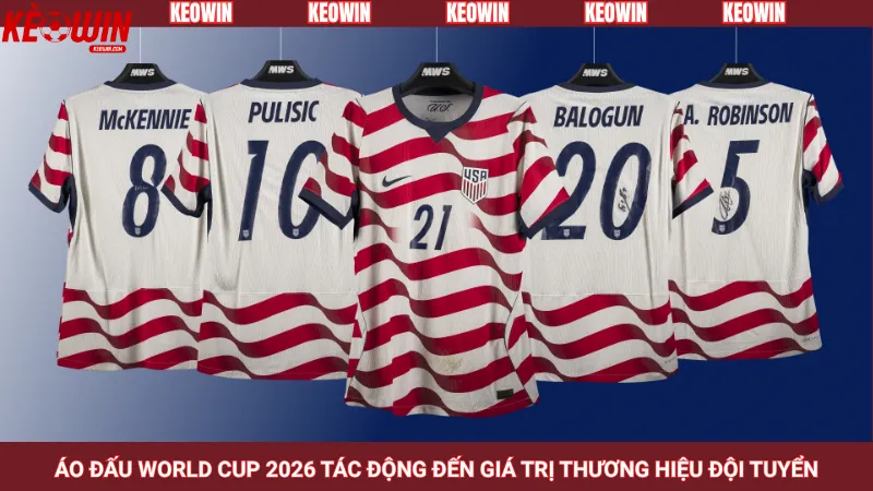 Áo đấu World Cup 2026 tác động đến giá trị thương hiệu đội tuyển
