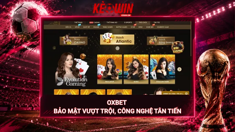 Oxbet – Bảo mật vượt trội, công nghệ tân tiến
