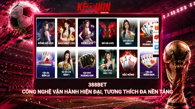388Bet – Công nghệ vận hành hiện đại, tương thích đa nền tảng